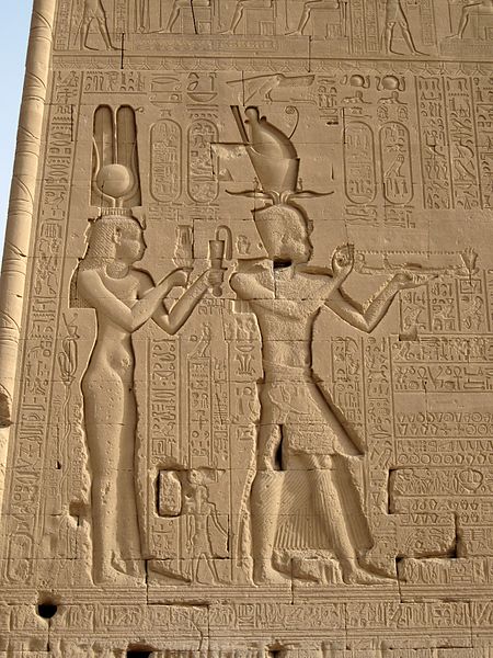 Kleopatra Bild aus dem Dendera Tempel (c) Olaf Tausch