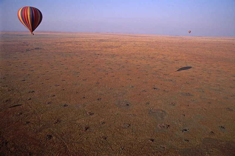 Ballonflug über den Sahel
