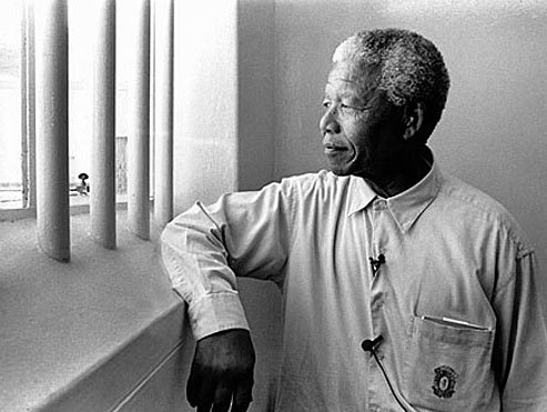 Mandela im Gefängnis auf Robben Island (c) wikicommons