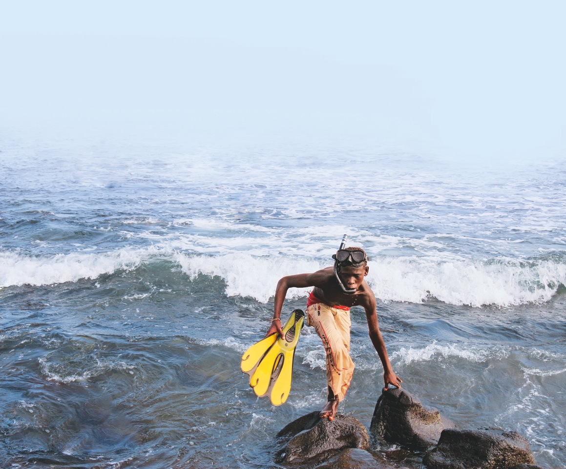 Fischerjunge in Senegal