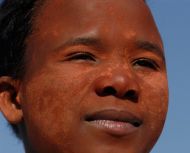Frau aus dem Volk der Zulu in Südafrika