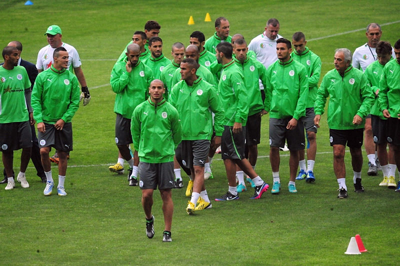 Algeria NT training 2013 AFCON (c) Magharebia BY2.0.