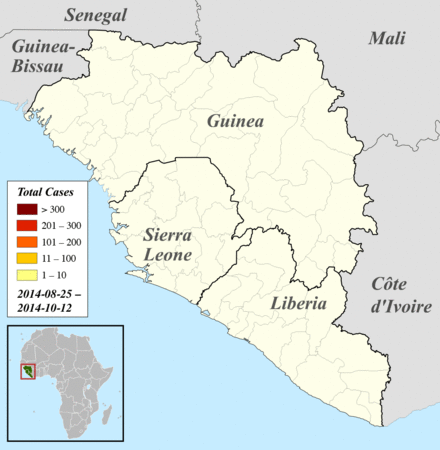 Guinea, Sierra Leone und Liberia
